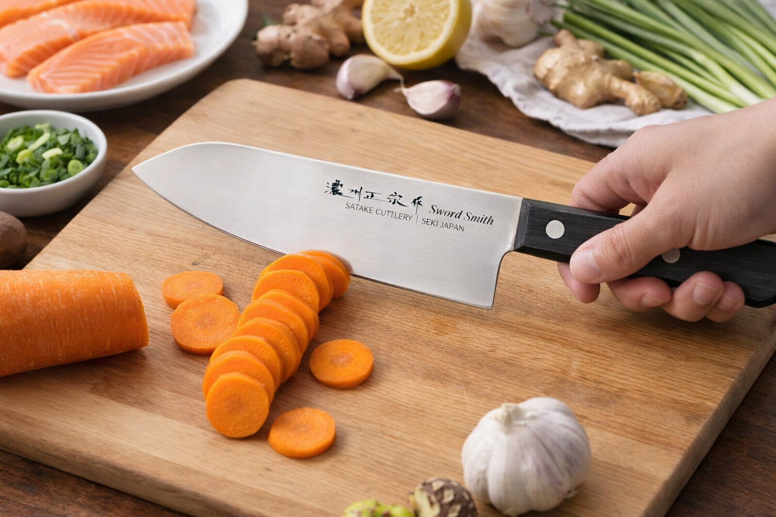 Seki Black 170 Santoku