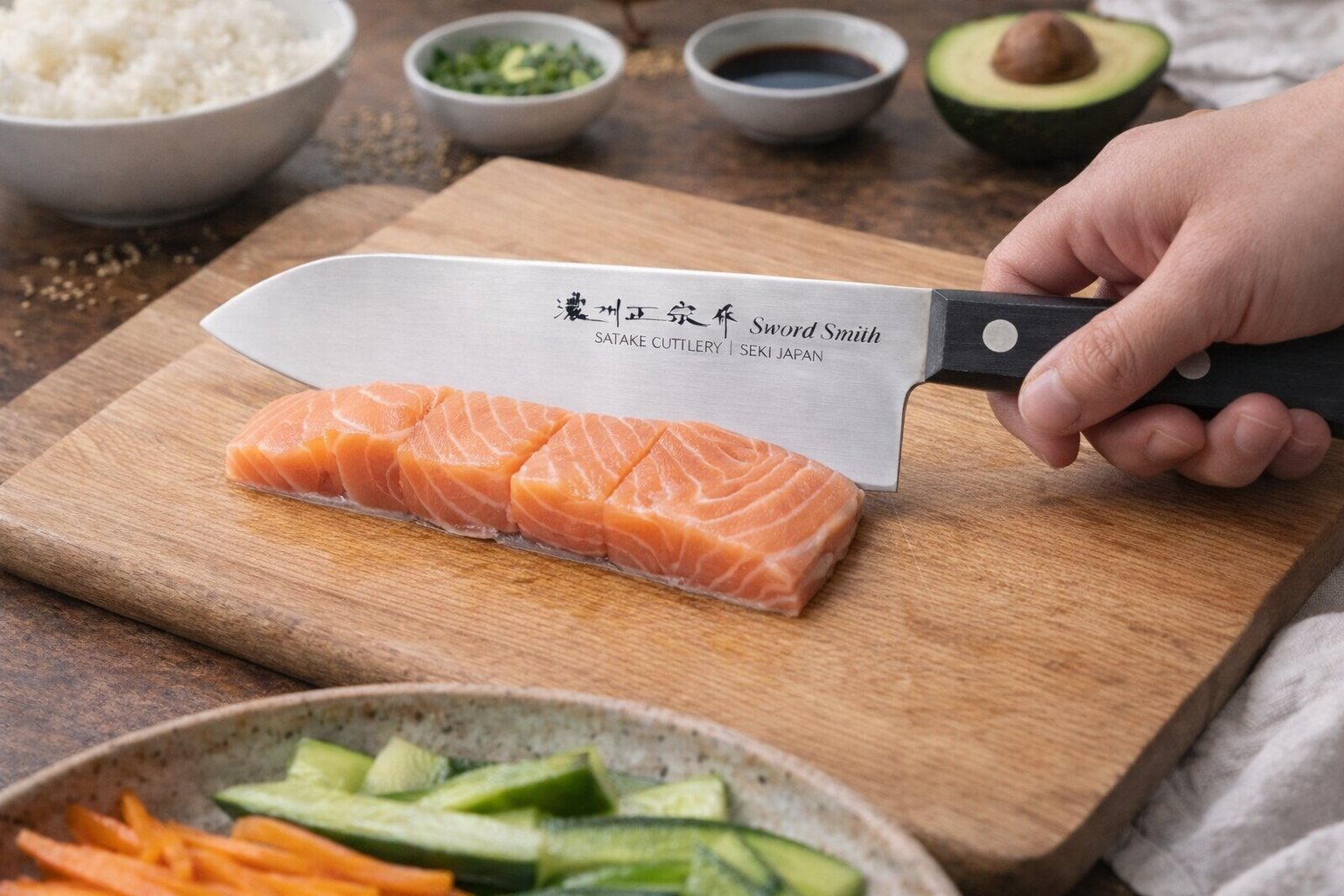 Seki Black 170 Santoku