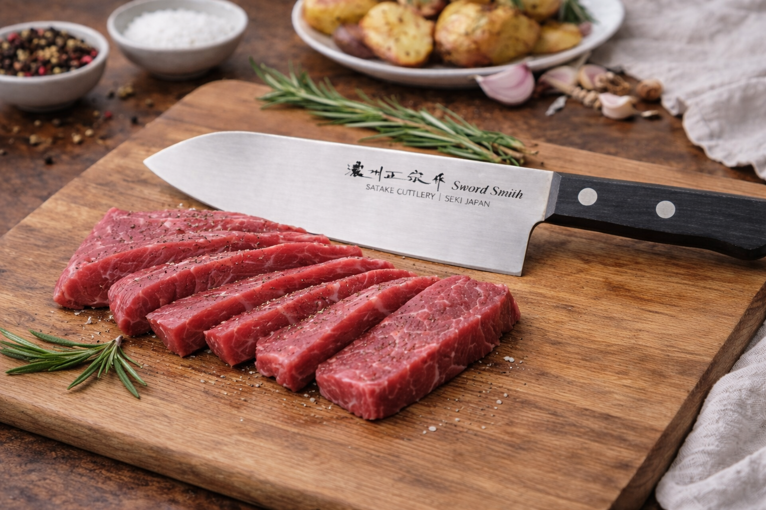 Seki Black 170 Santoku