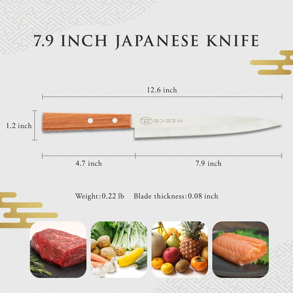 Seki Slicing Knife 205mm (Sujihiki)